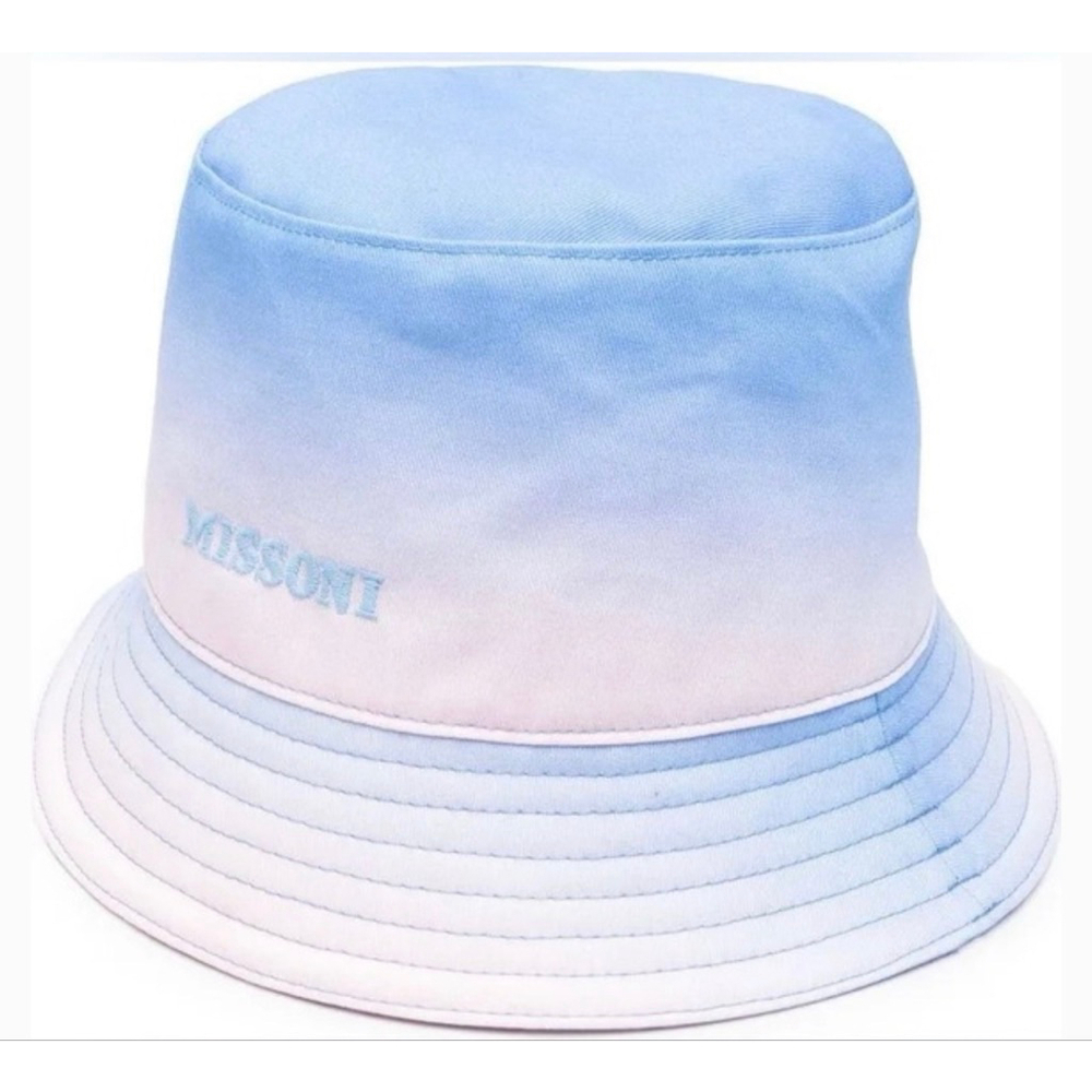 New Missoni Ombre Blue Pink Bucket Hat One Size